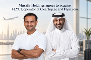 Musafir Holdings agrees to acquire FLYCT, operator of Cleartrip.ae and Flyin.com.