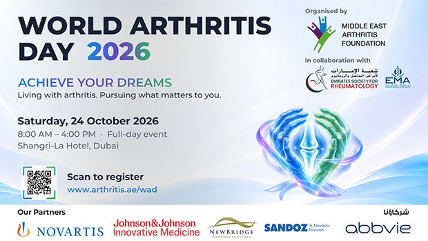 Half a billion people live with arthritis: MEAF puts early action at the heart of World Arthritis Day 2026